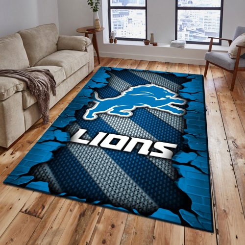 Detroit Lions DMHF0500 Multicolor Rug