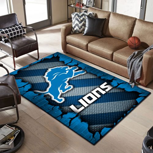 Detroit Lions DMHF0500 Multicolor Rug