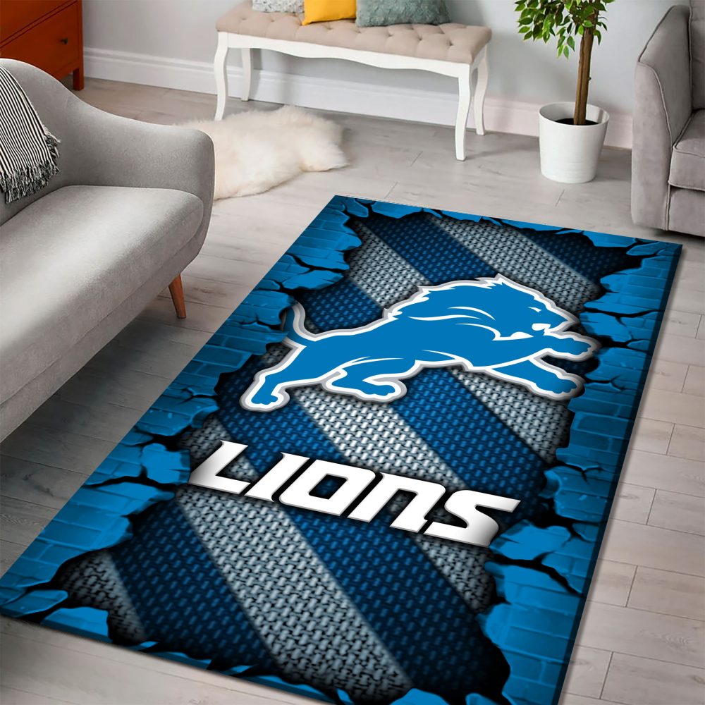 Detroit Lions DMHF0500 Multicolor Rug