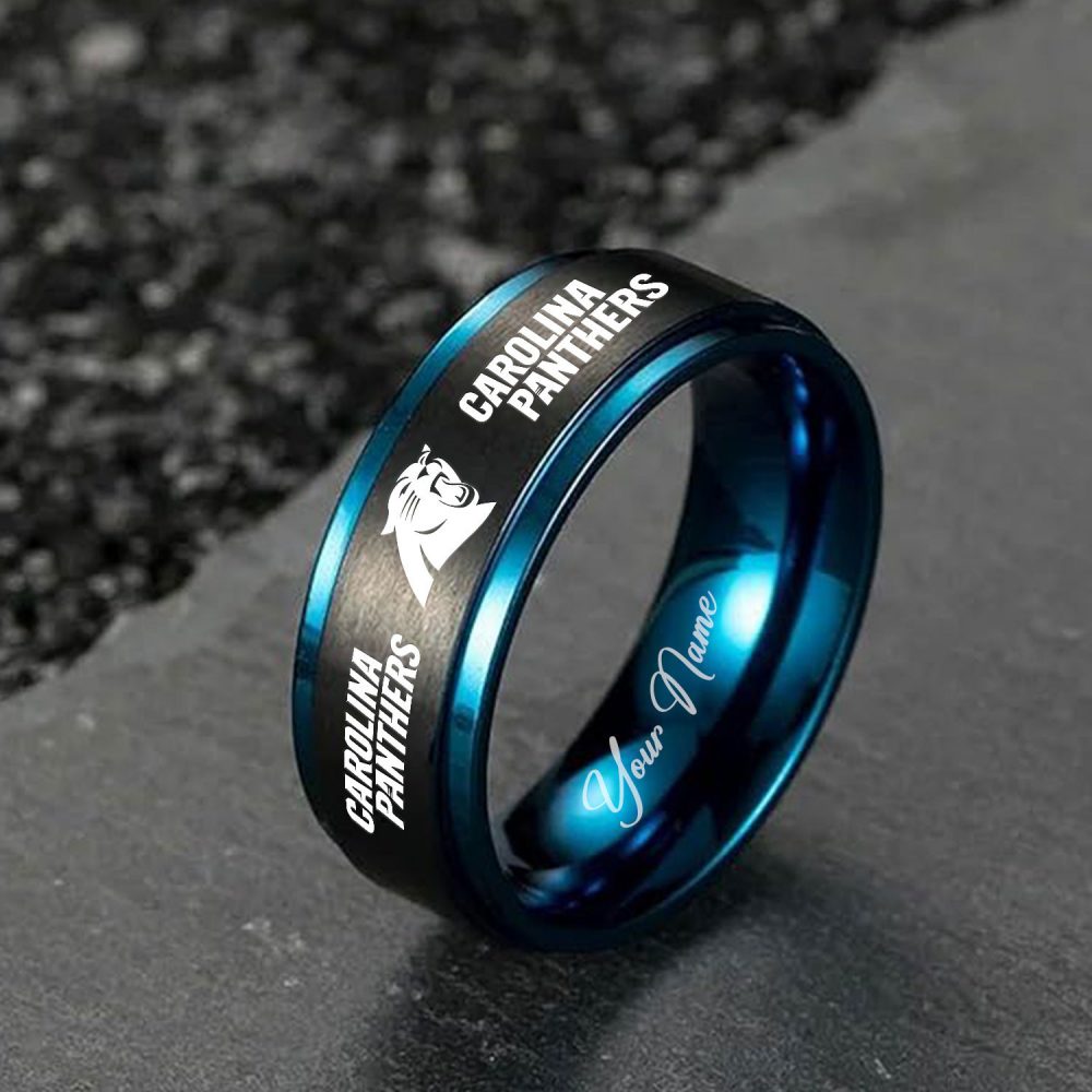 Carolina Panthers | Stainless Steel Rings