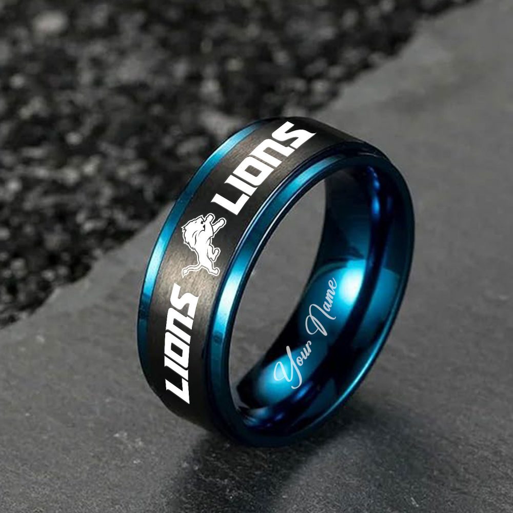 Detroit Lions | Stainless Steel Rings