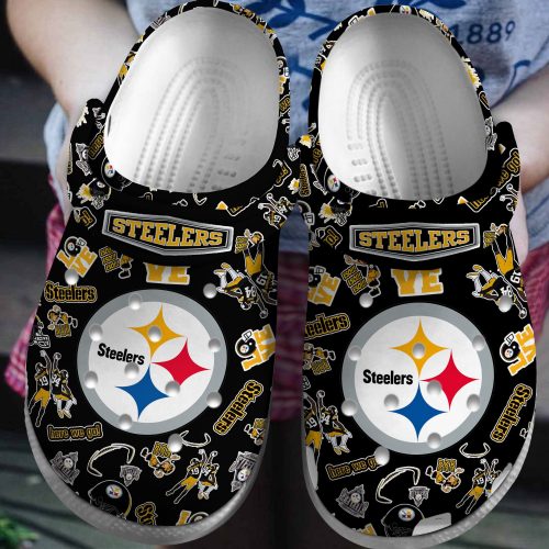 Pittsburgh Steelers Clogs Shoes PURSQ1403