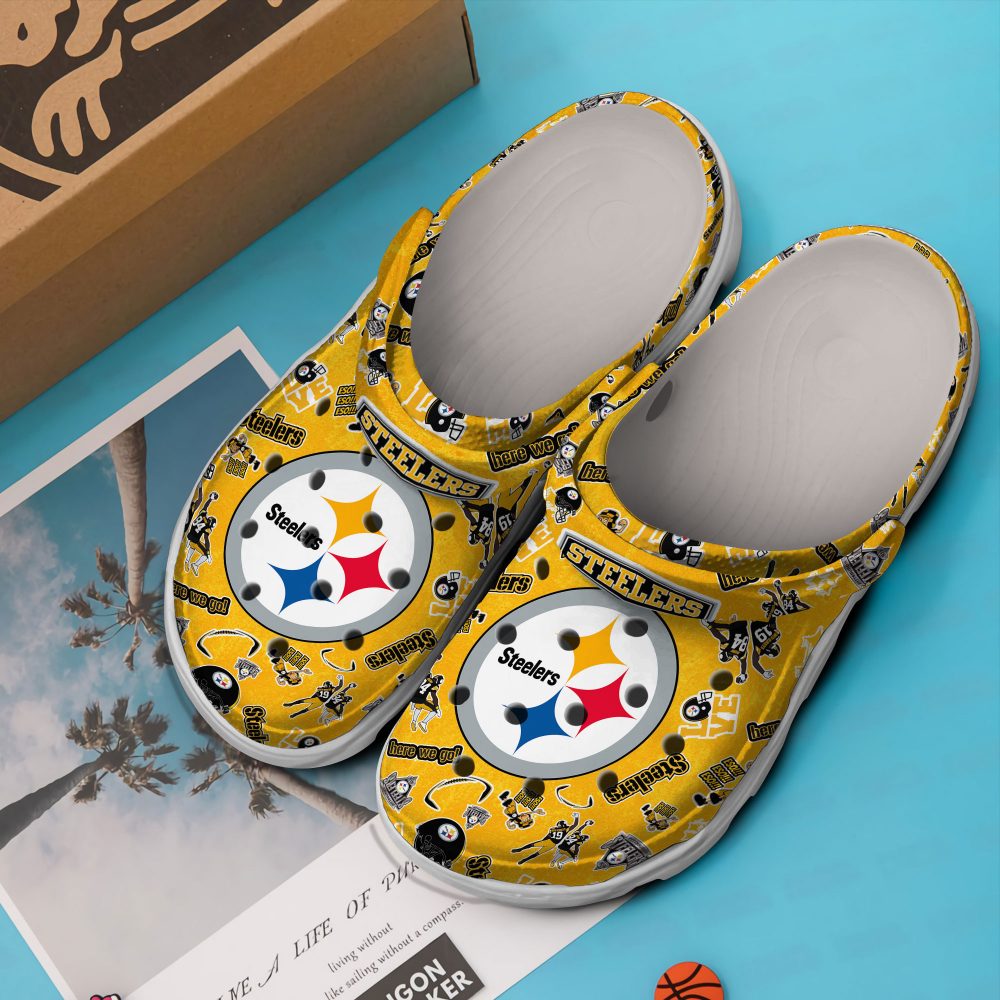 Pittsburgh Steelers Clogs Shoes PURSQ1404