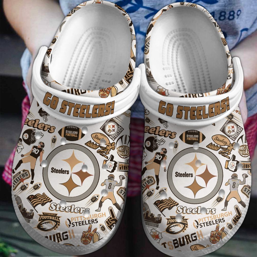 Pittsburgh Steelers Clogs Shoes PURSQ1402