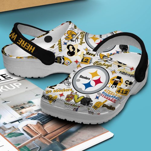 Pittsburgh Steelers Clogs Shoes PURSQ1400