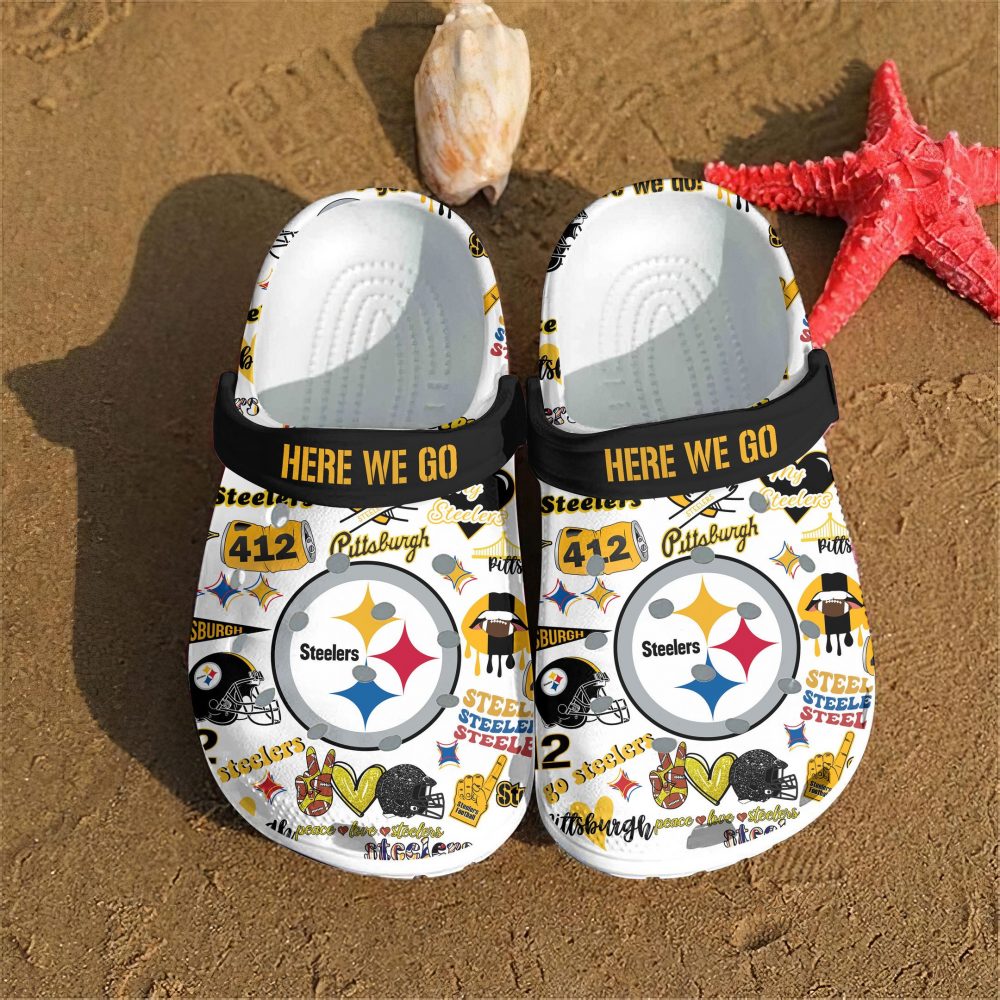 Pittsburgh Steelers Clogs Shoes PURSQ1400