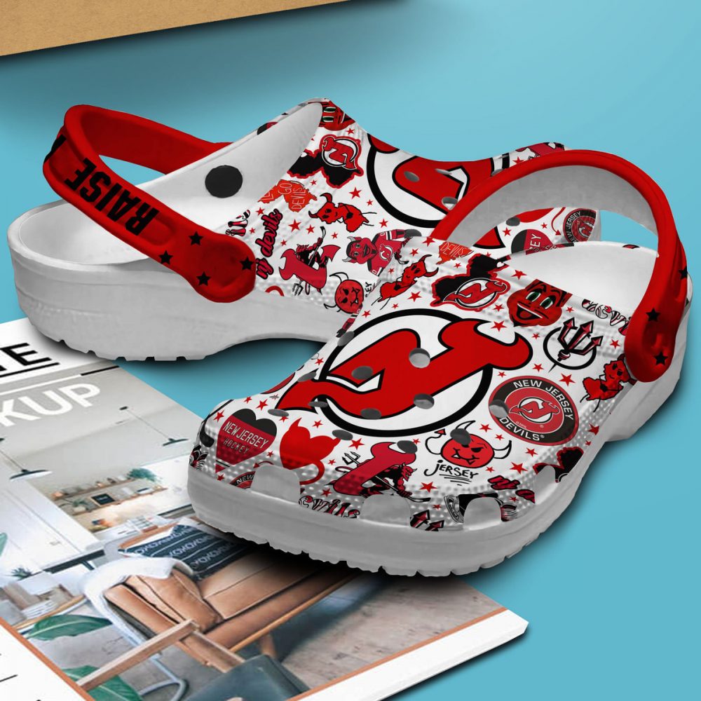 New Jersey Devils Clogs Shoes TNF51-100304