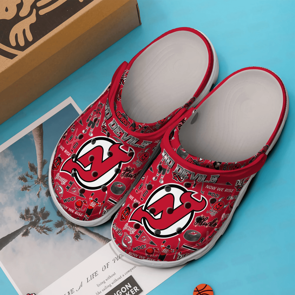 New Jersey Devils Clogs Shoes TNF51-100305