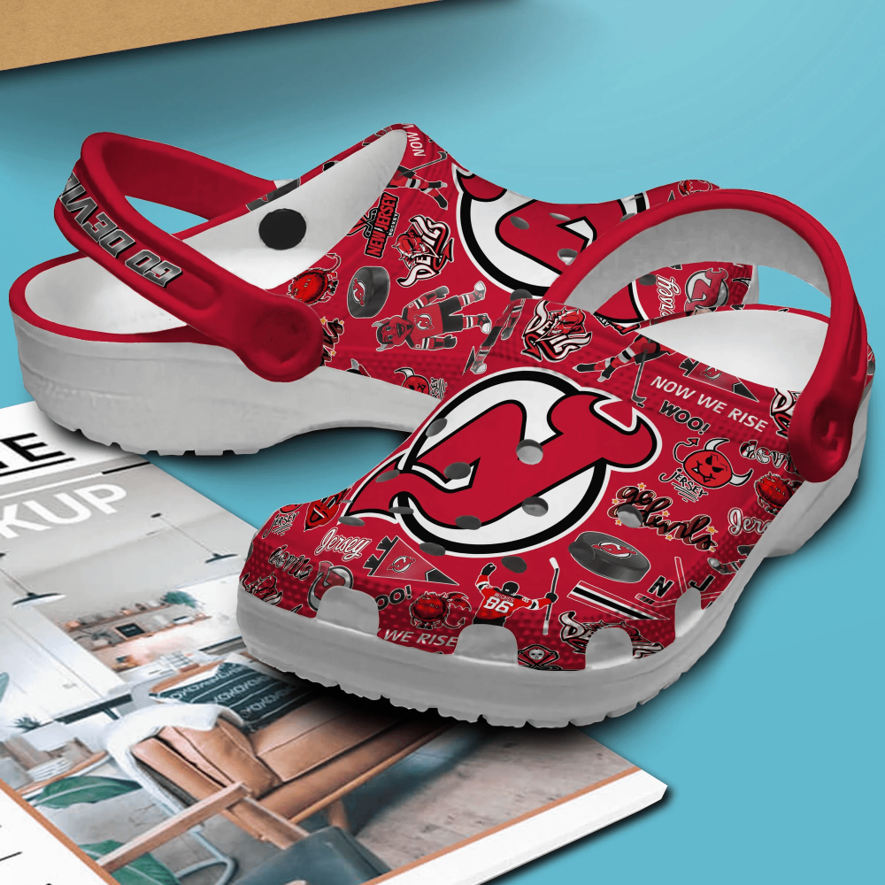 New Jersey Devils Clogs Shoes TNF51-100305