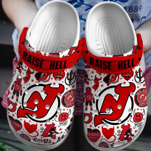 New Jersey Devils Clogs Shoes TNF51-100304