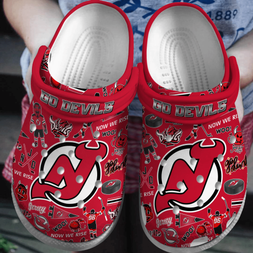 New Jersey Devils Clogs Shoes TNF51-100305