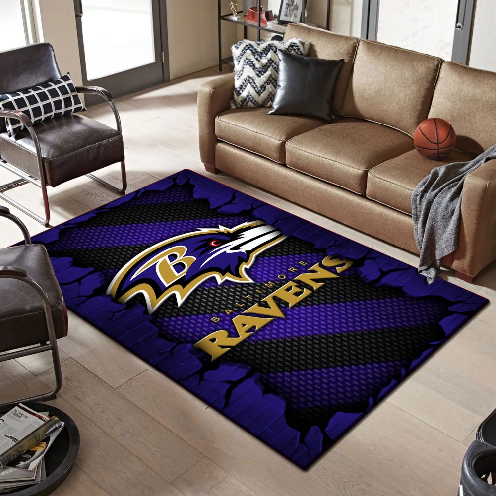 Baltimore Ravens DMHF0492 Multicolor Rug