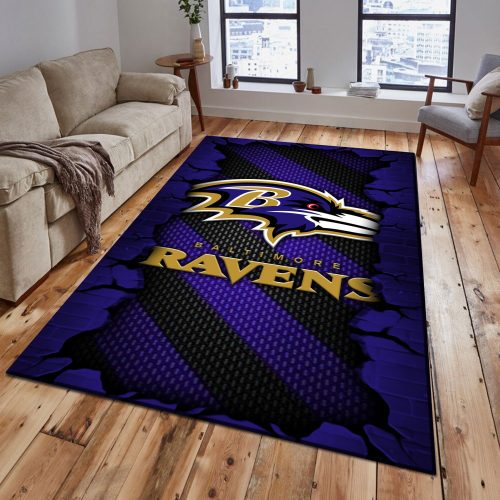 Baltimore Ravens DMHF0492 Multicolor Rug