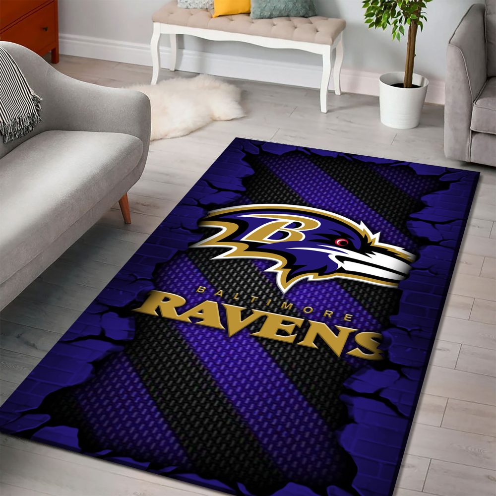 Baltimore Ravens DMHF0492 Multicolor Rug