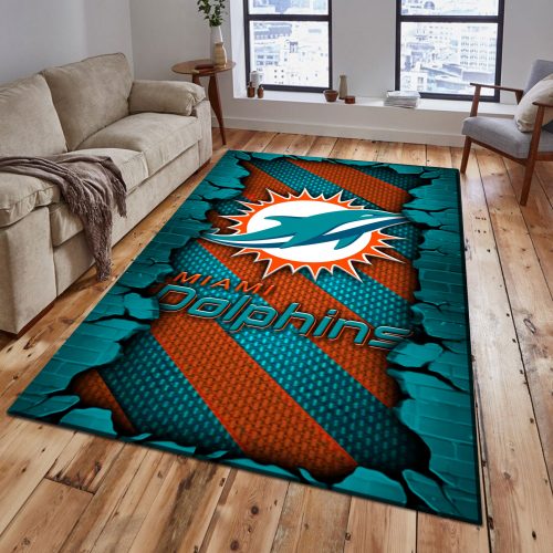 Miami Dolphins DMHF0509 Multicolor Rug