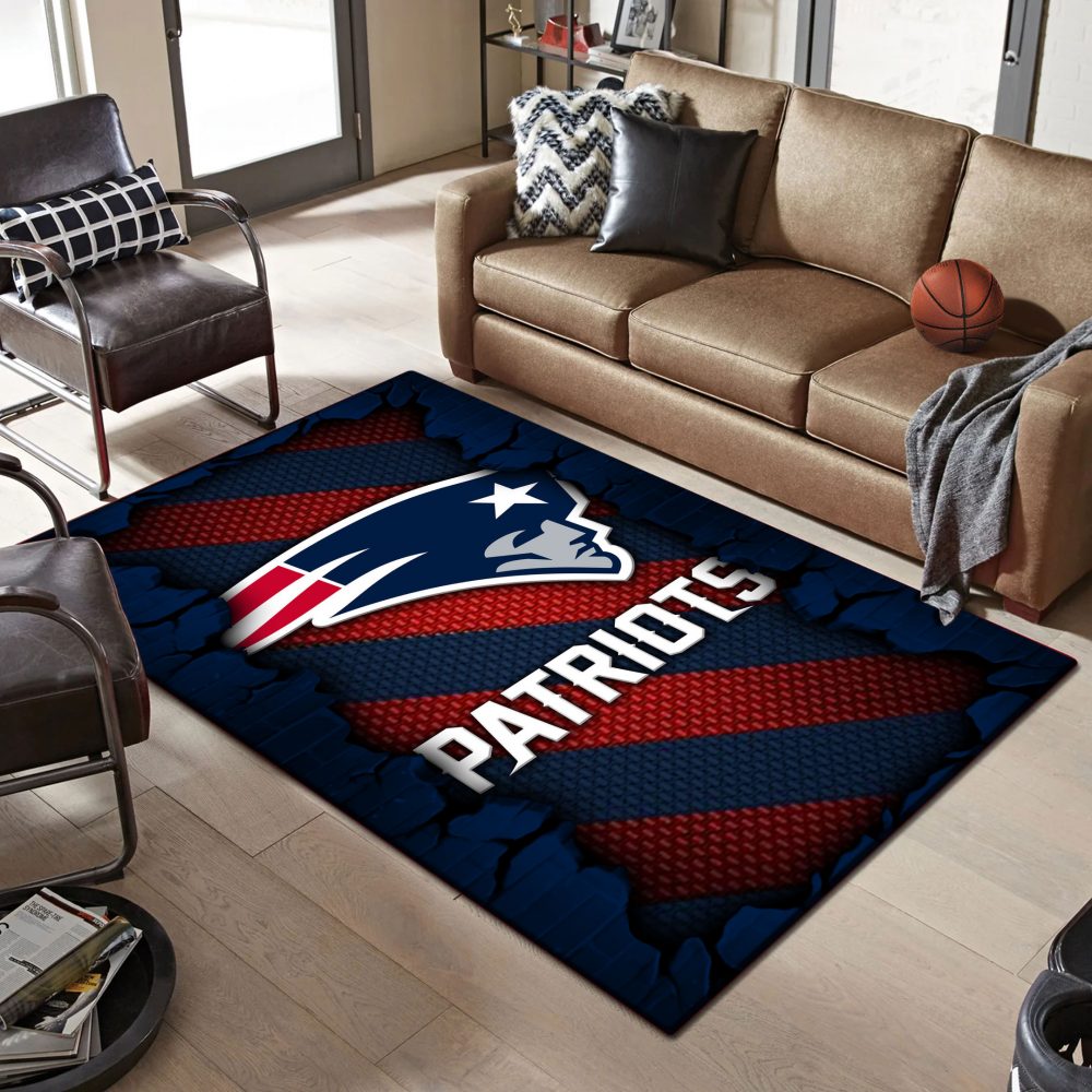 New England Patriots DMHF0511 Multicolor Rug