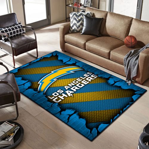 Los Angeles Chargers DMHF0507 Multicolor Rug