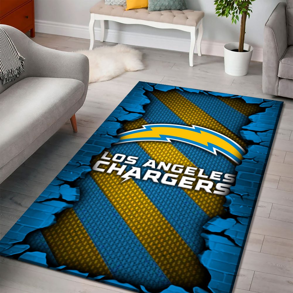 Los Angeles Chargers DMHF0507 Multicolor Rug