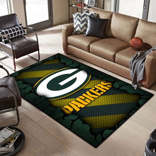 Green Bay Packers DMHF0501 Multicolor Rug