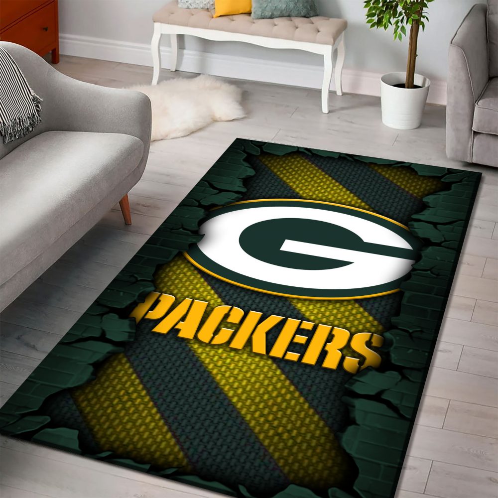 Green Bay Packers DMHF0501 Multicolor Rug