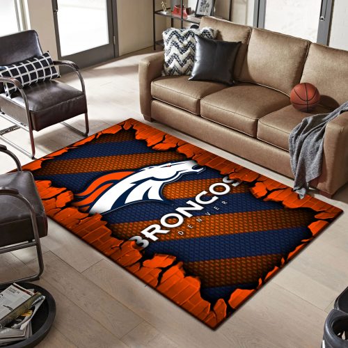 Denver Broncos DMHF0499 Multicolor Rug