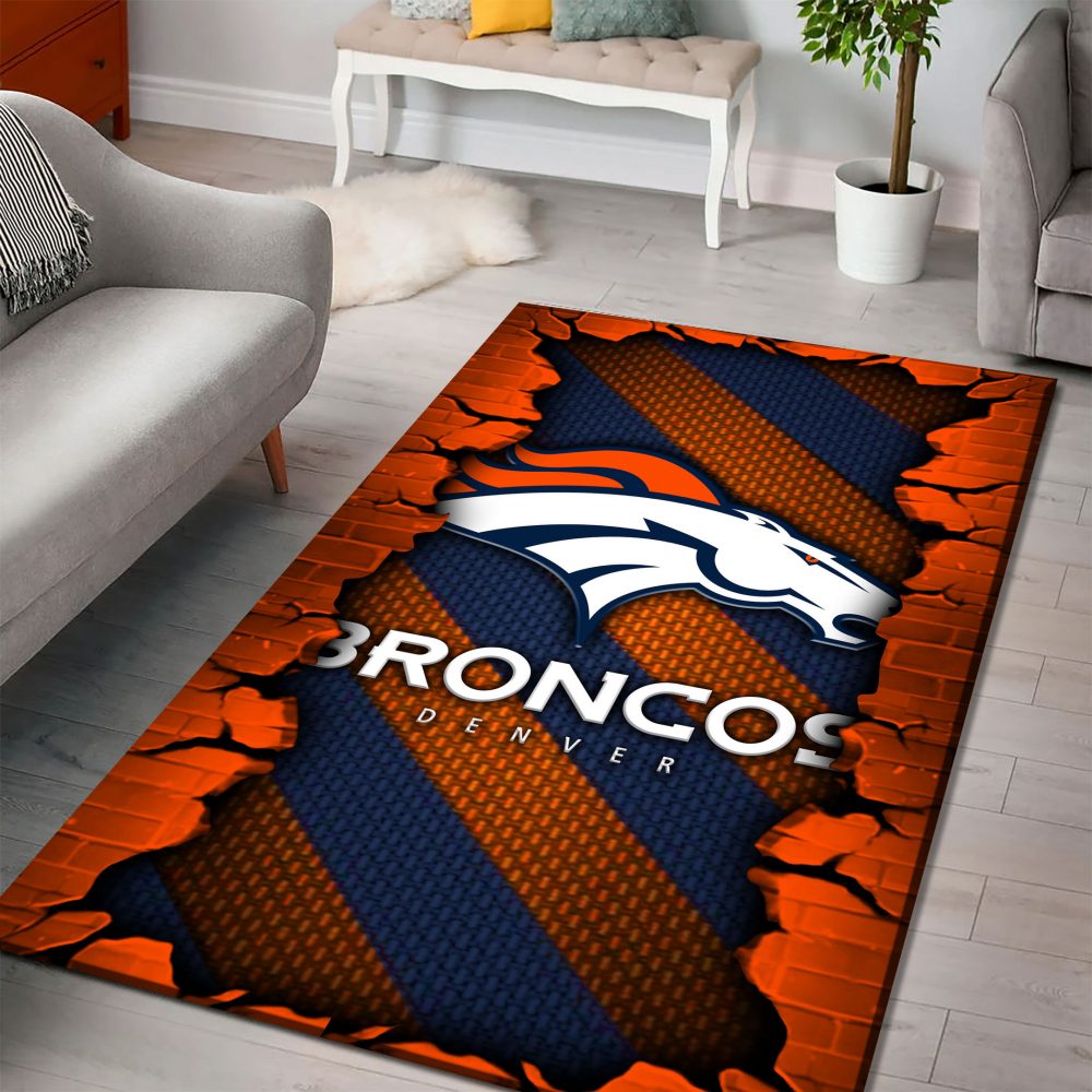 Denver Broncos DMHF0499 Multicolor Rug