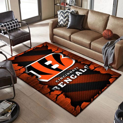 Cincinnati Bengals DMHF0496 Multicolor Rug