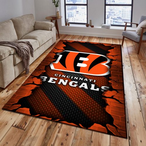 Cincinnati Bengals DMHF0496 Multicolor Rug