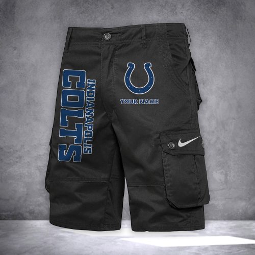 Colts Personalized Casual Cargo Shorts For Fans