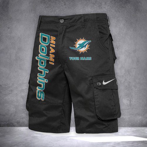 Dolphins Personalized Casual Cargo Shorts For Fans