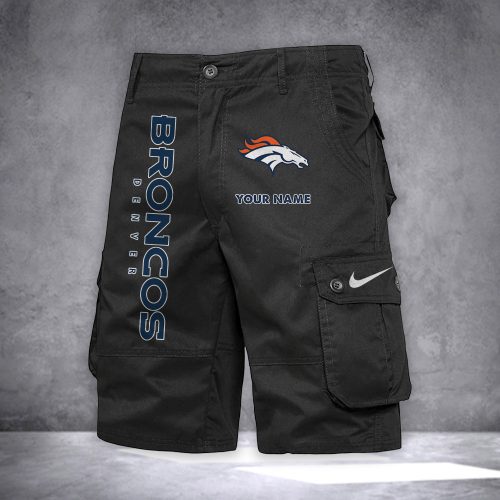 Broncos Personalized Casual Cargo Shorts For Fans