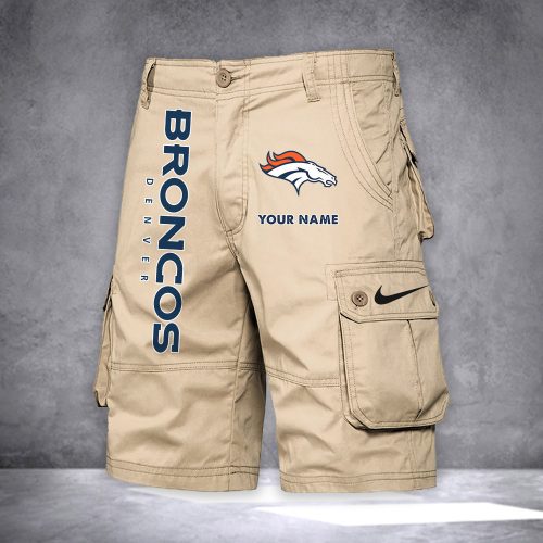 Broncos Personalized Casual Cargo Shorts For Fans