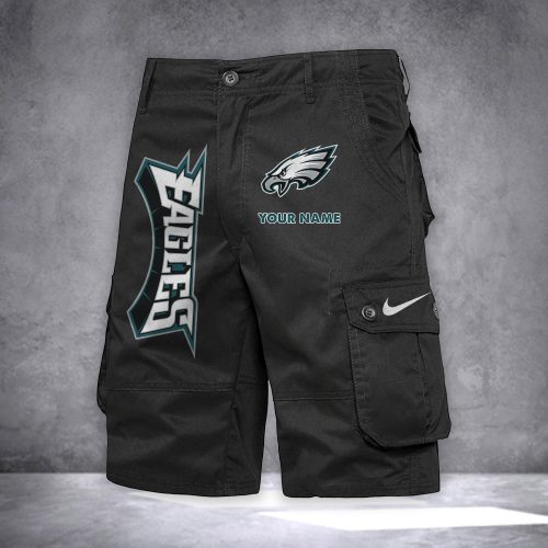 Philadelphia Eagles Personalized Casual Cargo Shorts For Fans