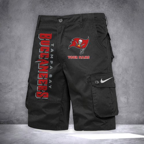 Buccaneers Personalized Casual Cargo Shorts For Fans