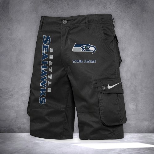 Seahawks Personalized Casual Cargo Shorts For Fans