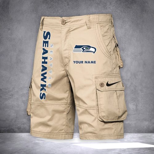 Seahawks Personalized Casual Cargo Shorts For Fans