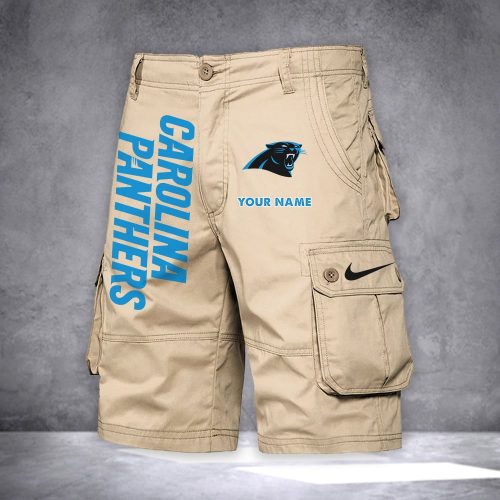 Panthers Personalized Casual Cargo Shorts For Fans