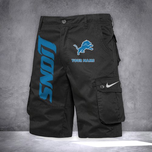 Lions Personalized Casual Cargo Shorts For Fans