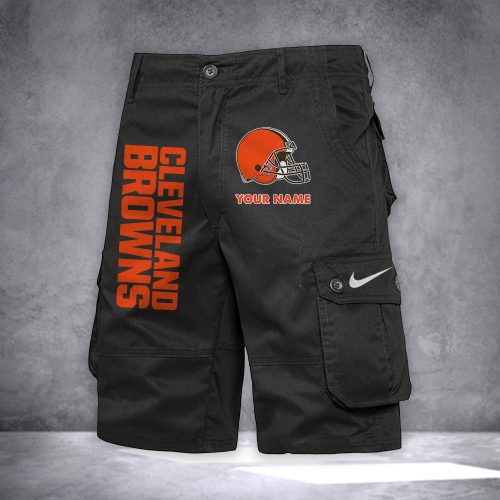 Browns Personalized Casual Cargo Shorts For Fans