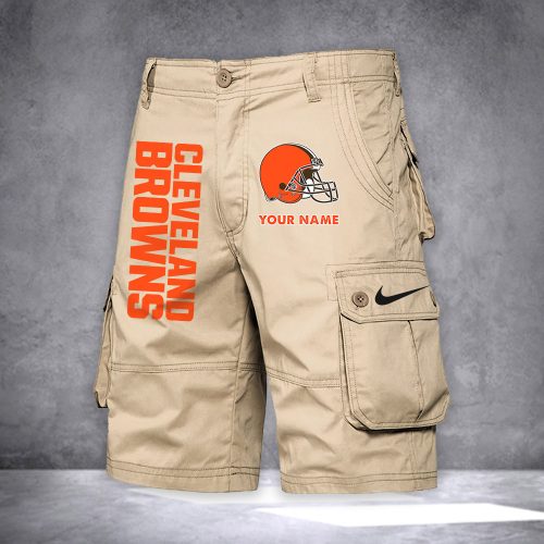 Browns Personalized Casual Cargo Shorts For Fans