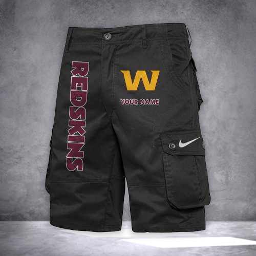 Redskins Personalized Casual Cargo Shorts For Fans