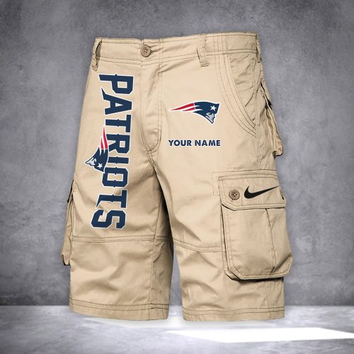 Patriots Personalized Casual Cargo Shorts For Fans