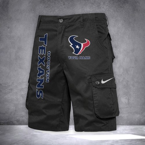 Texans Personalized Casual Cargo Shorts For Fans