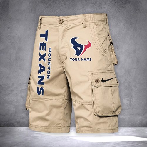 Texans Personalized Casual Cargo Shorts For Fans