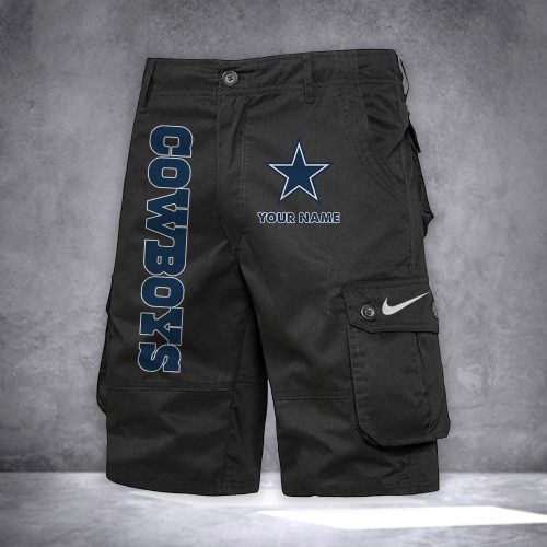 Cowboys Personalized Casual Cargo Shorts For Fans