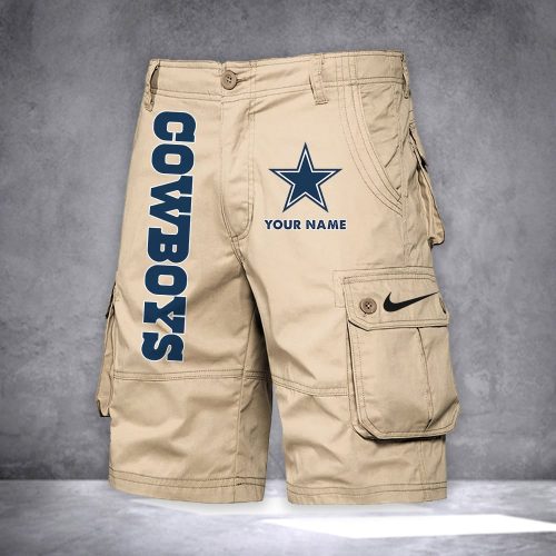 Cowboys Personalized Casual Cargo Shorts For Fans