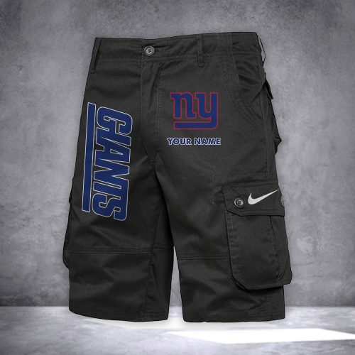 NY Giants Personalized Casual Cargo Shorts For Fans