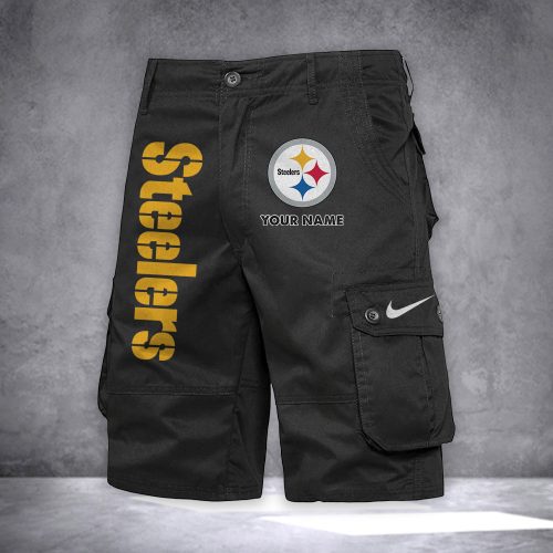 Steelers Personalized Casual Cargo Shorts For Fans