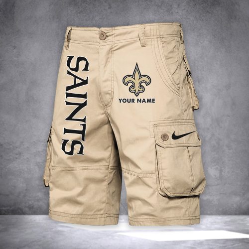 Saints Personalized Casual Cargo Shorts For Fans