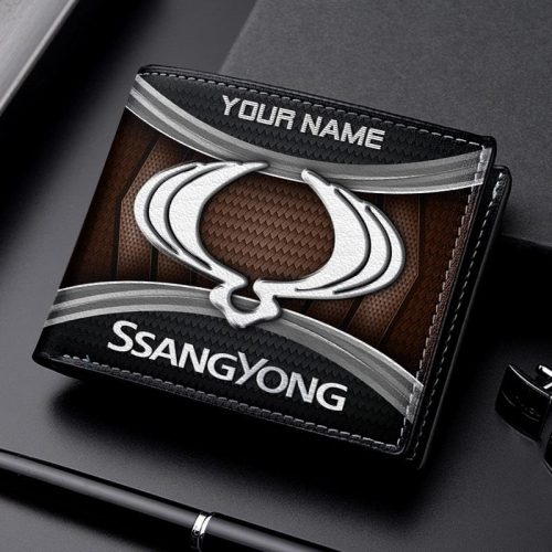SsangYong Motor NNHD0903 3D Leather Wallet Multicolor
